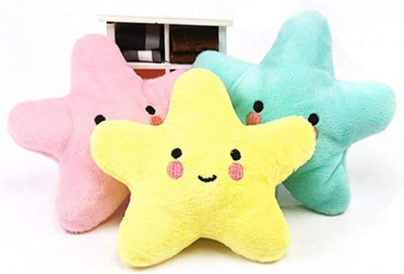 Pet Bite Squeaky Toys Smile Star Cute Stuffed Toys for Dogs Puppy Biting BB Soun Item image 2