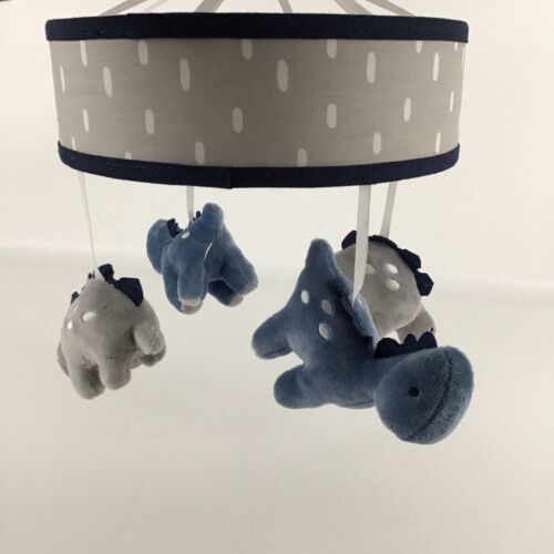 Lambs & Ivy Baby Dino Blue Gray Mobile Plush Dinosaur Soother Toy Replacement - $29.65