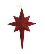 New - 20&quot; Burgundy Glittered Bethllehem Star Shatterproof Christmas Orna... - $41.99