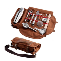 Premium Bartender Carrying Bag Canvas for Bar Tools Cocktail Set Toolkit - £38.98 GBP