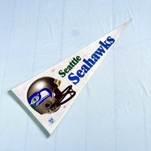Vintage Seattle Seahawks Helmet Full-Sized Felt Pennant NFL Football - £23.18 GBP