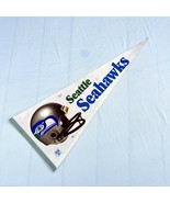 Vintage Seattle Seahawks Helmet Full-Sized Felt Pennant NFL Football - £23.26 GBP