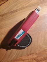 Vintage Dymo Label Maker Handimark 1885 Red Uses 3/8&quot; Tape Tested Working  - $18.80
