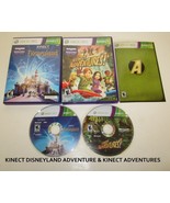 Disneyland Adventures and Kinect Adventures 2 Game Lot Xbox 360 Kinect - $223.70 MXN
