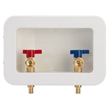 Washing Machine Outlet Box PEX Crimp with 2 inch Central Drain 1/2 inch ... - $29.69