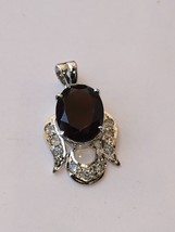 Natural Red Garnet Pendant in 925 Sterling Silver - £76.33 GBP
