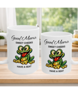 Funny Frog Coffee Mug Sweet Cheeks Funny Mug Gag Gift Frog Lover Coffee Cup - $11.87+