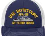 USS BOTETOURT APA-136  EMBROIDERED CAP HAT.  US NAVY. NEW.  SHIP HAT - $26.95