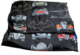 Vintage DC Comics Batman Full Flat Sheet Batmobile 1940-2005  Black Gray... - $27.59