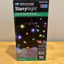 Gemmy Lightshow Starry Night Net Christmas Lights 70 LEDs 4x4 Feet Multi... - $29.69