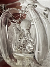 Vintage Crystal Blown Glass Birdcage Angel Christmas Tree Ornament 1 7/8... - $9.41