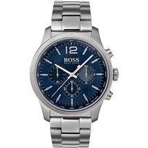 Hugo Boss The Professional HB1513527 Blue Dial Stainless Steel Men&#39;s Watch - £100.91 GBP