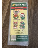 1998 Yard Art DIY Pattern YA30039 Christmas Holiday Singing Mice 23&quot; To ... - $169.43 MXN