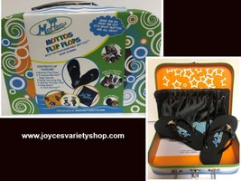 Kids Mottos Flip Flops Sandals Shoes Charms Case Many Sizes Unisex - $13.99