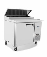 Atosa MPF8201GR 44&quot; 1 Door Refrigerated Pizza Prep Table Casters Free Li... - €2.501,07 EUR