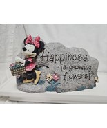 Minnie Mouse Happiness is Growing Flowers Garden Rock (5 x 8.5 in) Outdoor - $29.69
