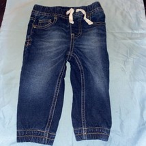 Toughskins Baby Boy Denim Jeans Pants 12 Months Blue Waist 19” - £4.48 GBP