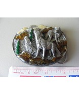 Vintage Cowboy Cowgirl Western Belt Buckle  Wolfpack - €25,32 EUR