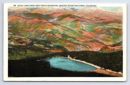 Postcard Echo Lake From Gray Wolf Mountain Denver Mountain Parks Colorado CO - £3.55 GBP