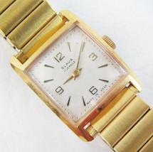Nice Vintage Slava USSR Men&#39;s 17-Jewel Wristwatch - £102.86 GBP