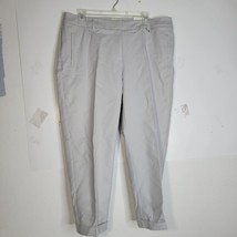 NWT Womans Chicos Serene Stretch Crop Cotton Pants Color Seagull Size 2.5 - £19.31 GBP