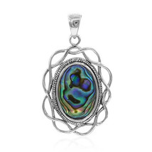Jewelry of Venus fire  Pendant of Earth Abalone shell silver pendant - £453.03 GBP