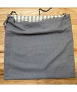 (1) IKEA Ramie Ursula 26 X 26 Euro Sham PILLOWCOVER WITH TIES Gray (5 available) - $19.79