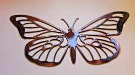 Metal Wall Art Decor Butterfly 12&quot; x 6&quot; - £18.92 GBP