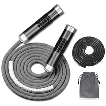 Weighted Jump Rope For Workout Fitness(1Lb), Tangle-Free Ball Bearing Ra... - £39.11 GBP