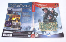 PS2 ~ Greatest hits Medal of Honor Frontline Original Cover artwork only - $3.99