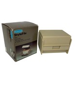 Rubbermaid StyleFile 2400 Plastic Index Card Filing Box For 3 x 5 Cards New - $200.14 MXN