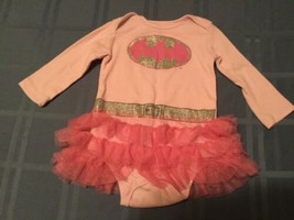 DC Comics Batgirl costume dress Size 9 mo baby outfit pink tutu  - £11.78 GBP
