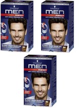 3x Pack Schwarzkopf Men Perfect Anti Gray Hair Color Gel No. 80 - £47.96 GBP
