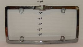 Chrome CHEVY Chevrolet License Plate Frame Silver - $49.45