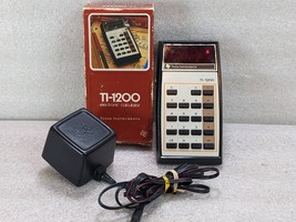 Texas Instruments Vintage Calculator TI-1200 in original box - Working (W) - £17.25 GBP