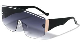 Dweebzilla Futuristic Rimless XL Oversized One Piece Shield Lens Sport Sunglasse - £9.34 GBP+