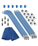 Trampoline Replacement Safety Enclosure Poles &amp; Hardware - Curved Bent P... - $1,726.01 MXN+
