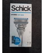 Schick Hydro DRY SKIN 5 Blades Men Razor 1 Handle + 2 Cartridges(L29) - $13.09