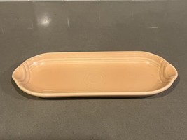 Vintage Fiesta Fiestaware HLC Peach 9 1/2&quot; Relish Tray Retired New Unused - £23.09 GBP