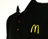McDONALD&#39;S Hamburgers Employee Uniform Polo Shirt Black Size XL NEW - $25.49