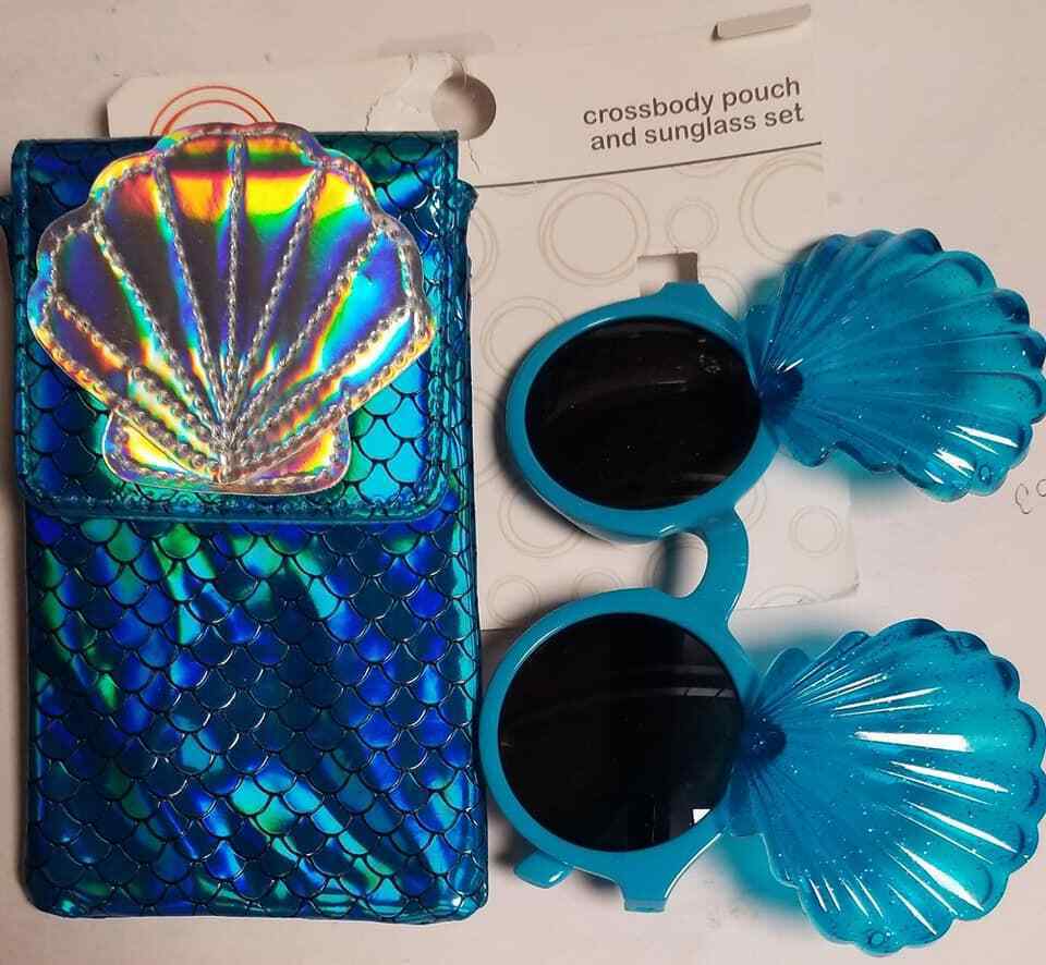 Mermaid Crossbody Pouch And Sunglasses Set (LOC TUB L-47) Item image 2