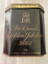 EIIR The Queen’s Golden Jubilee 2002 Twinings Empty Tin Vintage - £19.69 GBP