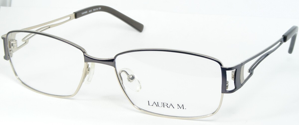Gafas Únicas Laura M. Lau4848 2 Azul-Plata / Oro Pálido 55-16-135mm - $56.41
