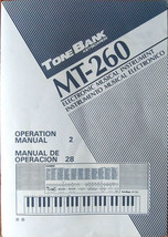 Casio MT-260 Tone Bank Electronic Keyboard Original Owner&#39;s Manual Users Booklet - £15.65 GBP