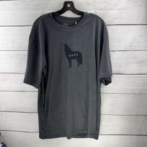 Prana Mens Shirt Journeyman Wolf Pack Gray  2XL Organic Cotton Short Sle... - $24.31
