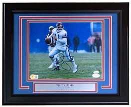 Phil Simms Firmado Enmarcado 8x10 New York Giants Foto Bas - £92.70 GBP