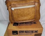 Vintage Airway Industries Zippered Brown Carry-On Luggage Suitcase in Box D - $79.99