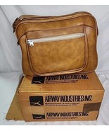 Vintage Airway Industries Zippered Brown Carry-On Luggage Suitcase in Box D - £62.68 GBP
