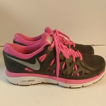 Nike Womens Black Pink 599564 006 Dual Fusion Run 2 Sneaker Shoes Size 9 - £19.87 GBP