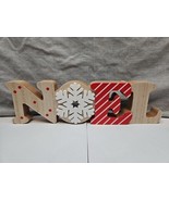 Wooden &quot;Noel&quot; Christmas Holiday Wooden Sign, 12&#39;&#39; Long - $14.01 CAD